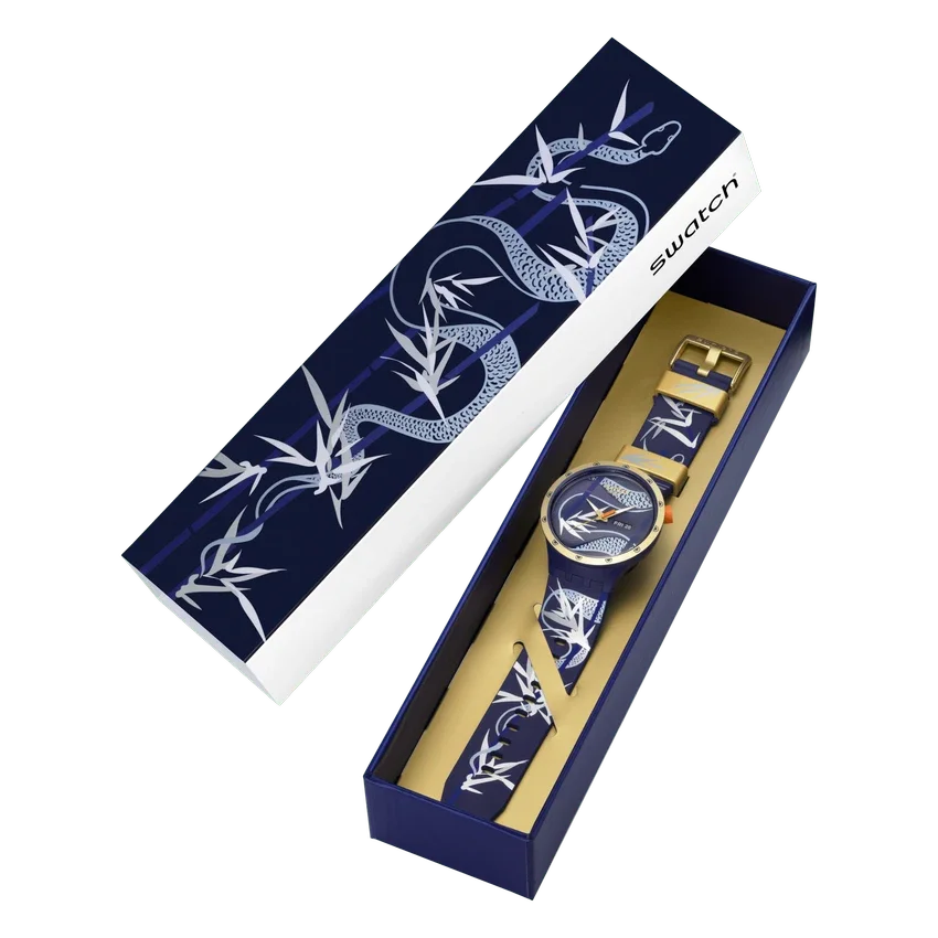 Blau und Gold Lithe Dancer