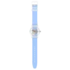 Deutlich blau gestreift
