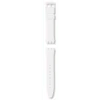 Gent weisses, mattes Silikonarmband
