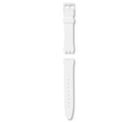 Gent weisses, mattes Silikonarmband