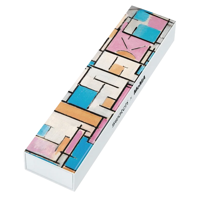 «Komposition in Oval mit Farbflächen 1»