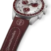 MoonSwatch Bordeaux/Hellgrau aus Kautschuk
