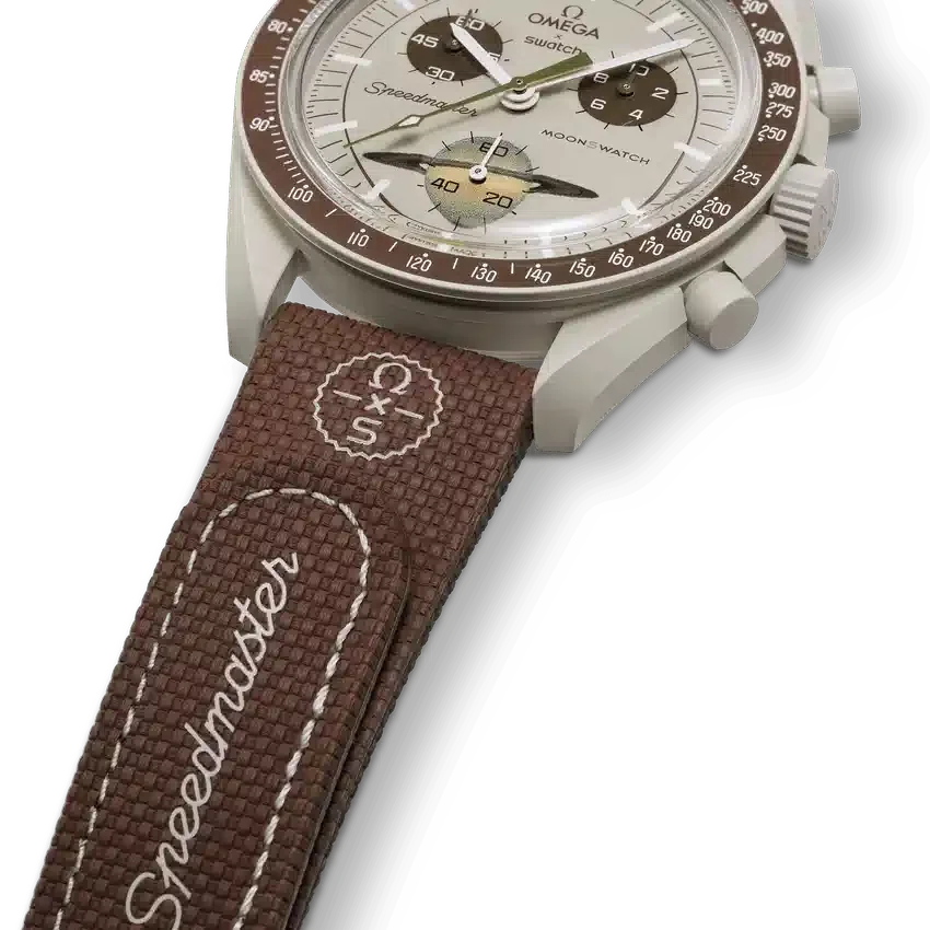 MoonSwatch braun/beige Kautschuk