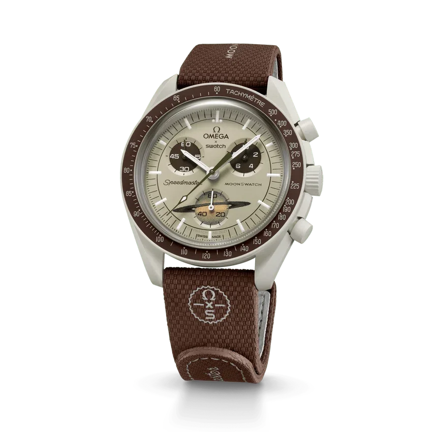 MoonSwatch braun/beige Kautschuk
