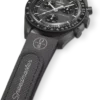 MoonSwatch Dunkelgrau/Schwarz Gummi