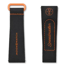 MoonSwatch Schwarz/Orange Kautschuk