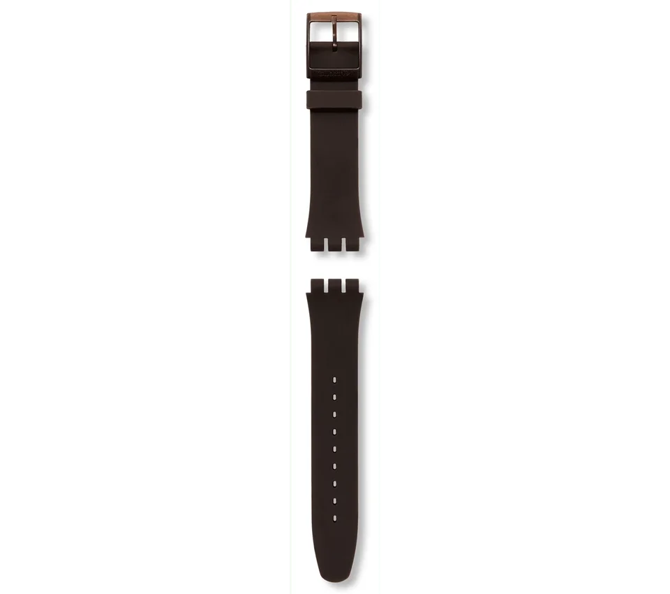 New Gent braunes Silikonarmband