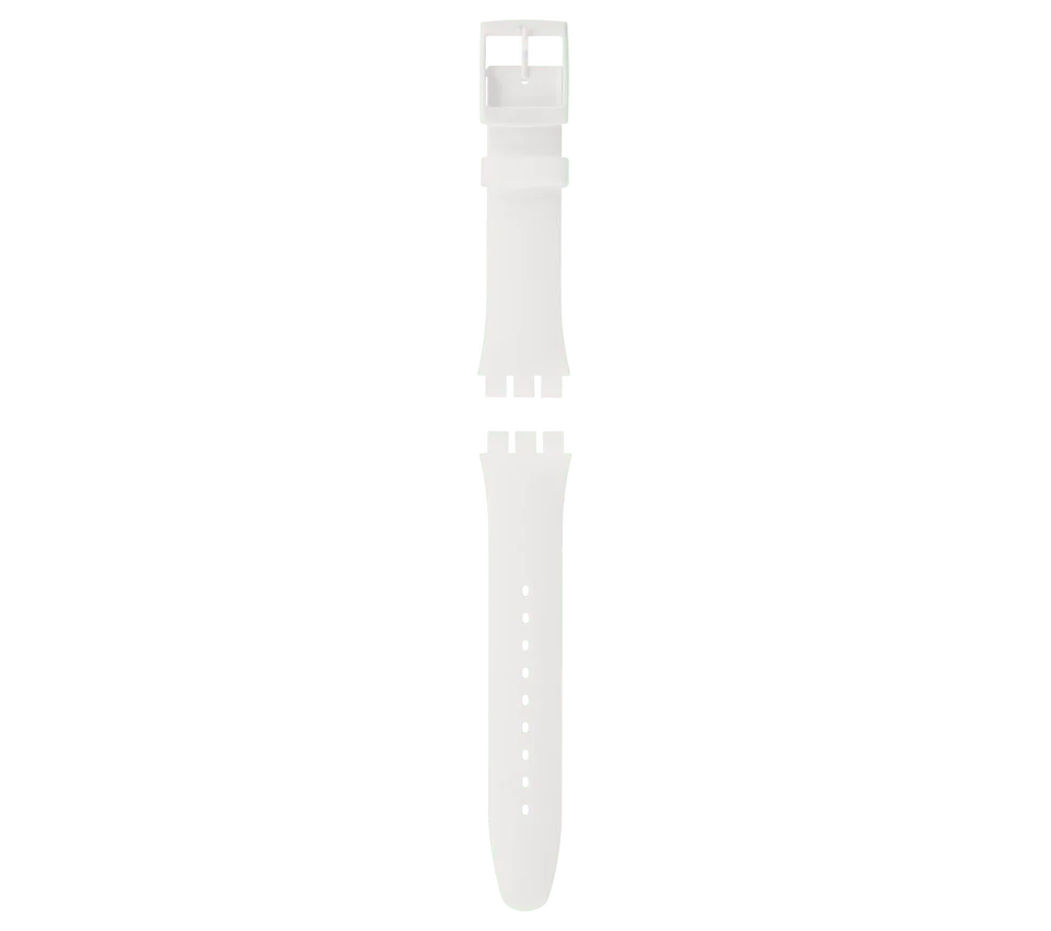 New Gent weisses Silikonarmband