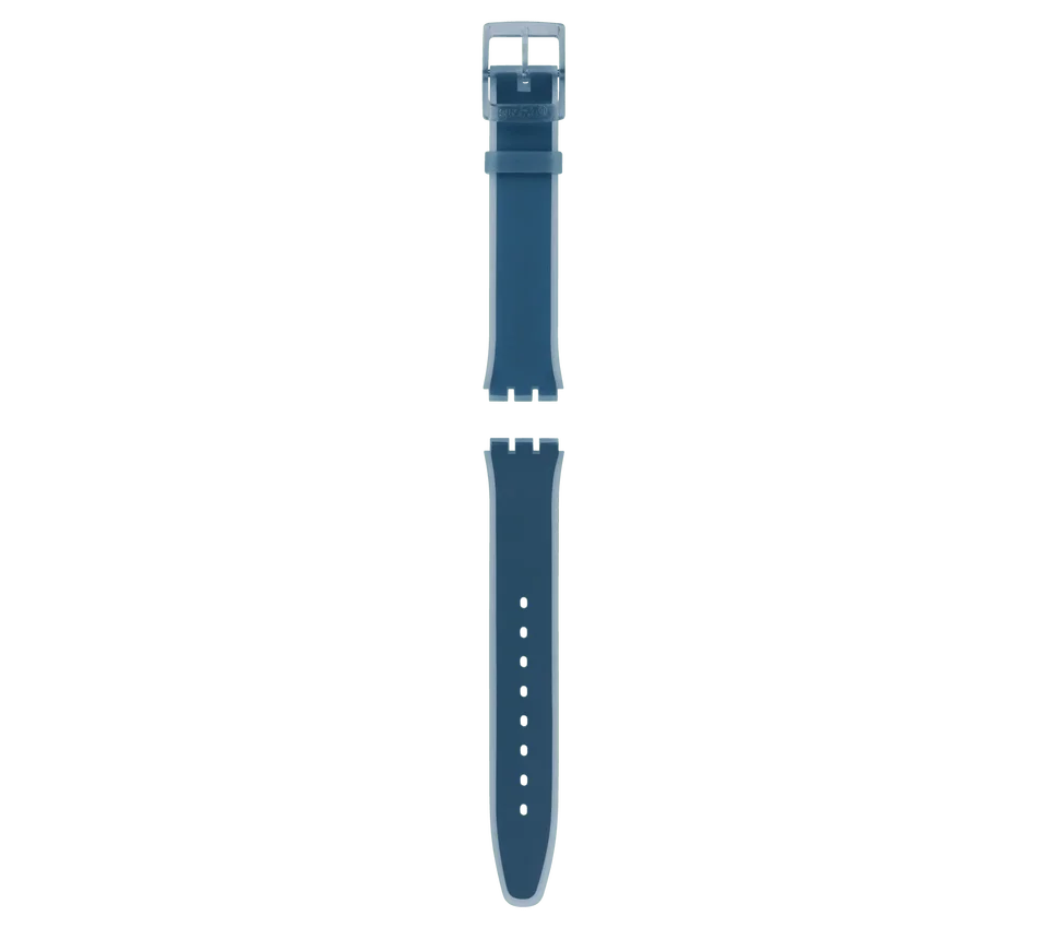 Skin-Armband aus blauem Silikon