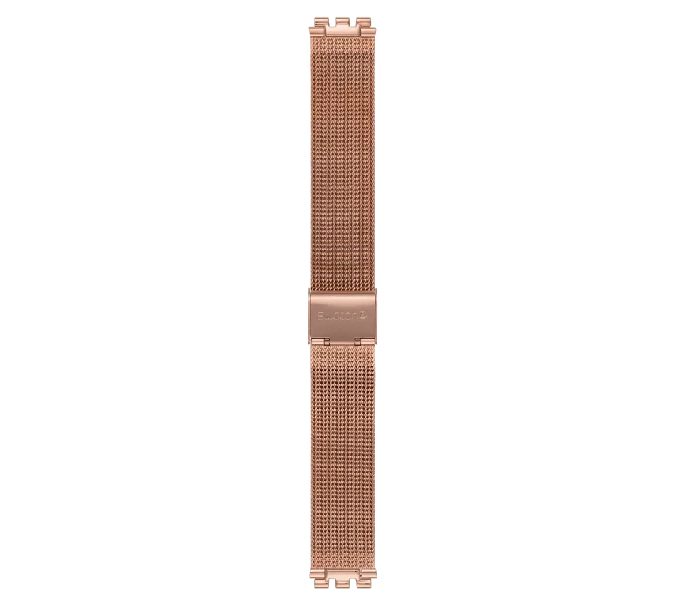 Skin-Armband aus Edelstahl mit Roségold-PVD-Beschichtung