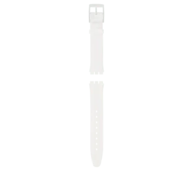 Weisses Silikonarmband «Skin»
