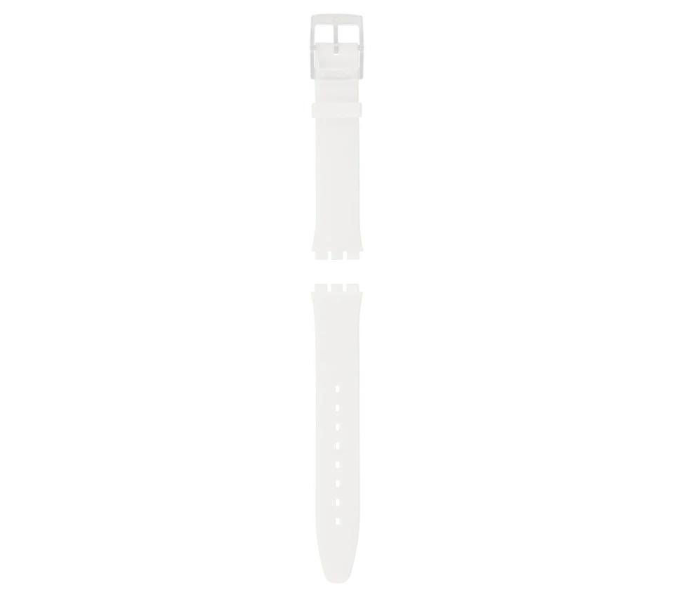 Weisses Silikonarmband «Skin»